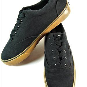 Lugz Flip Sneakers Casual Black Mens Gum Sole Shoe